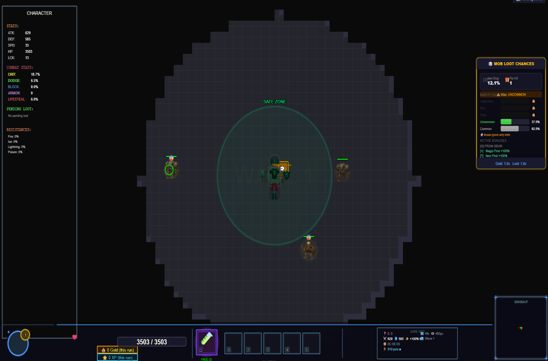 Epochis dungeon combat gameplay